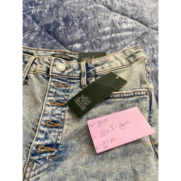 Women's Super-High Rise Distressed Skinny Jeans - Wild Fable Light Wash 0 - Picture 7 of 8